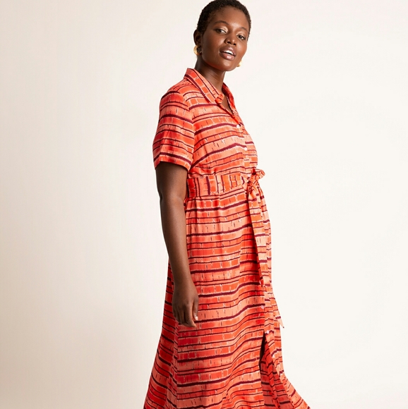 Eloquii Tie Front Maxi Dress - Picture 6 of 8